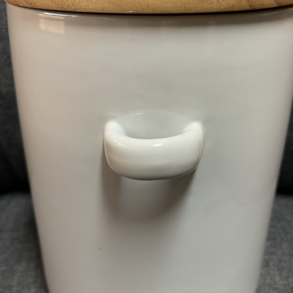 Crate & Barrel Aspen White Canister - Picture 7 of 14
